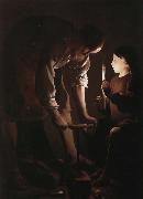 Georges de La Tour Carpenter Saint Joseph oil painting artist